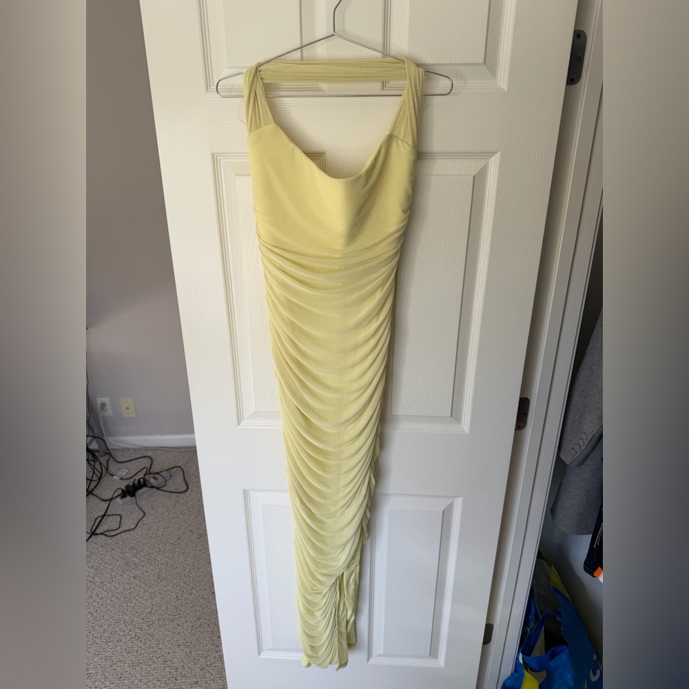 NWT Babyboo Sz L DEMI MAXI DRESS - Lime